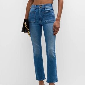 MOTHER Denim Insider Patch Pocket Flood 25